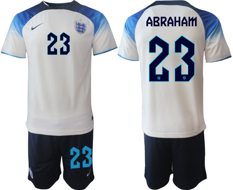 Men 2022 World Cup National Team England home white #23 Soccer Jerseys